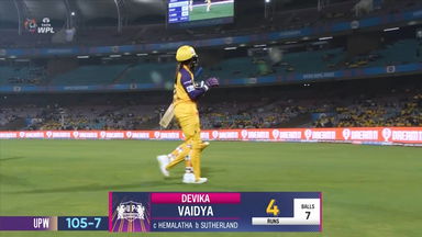 M03- UP vs GG: Devika Vaidya  Wicket