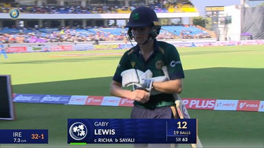 IND-W vs IRE-W 2025, 2nd ODI: Gaby Lewis Wicket