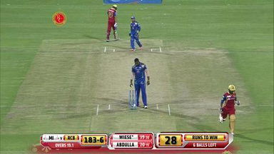M16: RCB vs MI – Iqbal Abdulla Wicket