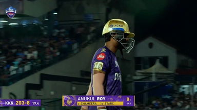 IPL 2025 M48: DC vs KKR - Anukul Roy Wicket