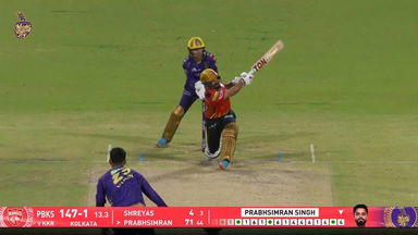 IPL 2025 M44: KKR vs PBKS - Prabhsimran Singh Six