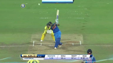 IND vs AUS 2017, 4th ODI: Rohit Sharma Six