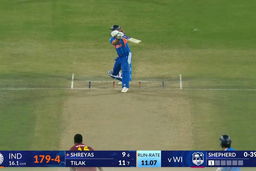 IND vs WI 2026, 2nd T20I: Shreyas Iyer Six