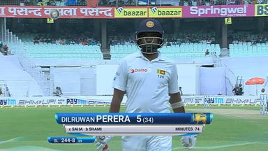 IND vs SL 2017, 1st Test Day 4: Dilruwan Perera Wicket