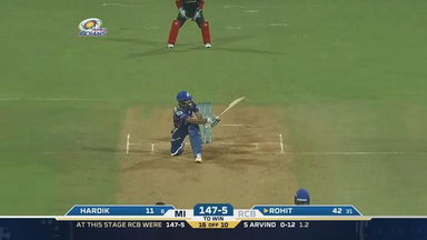 M38: MI vs RCB – Rohit Sharma Six