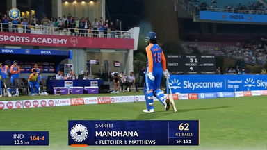 IND-W vs WI-W 2024, 2nd T20I: Smriti Mandhana Wicket