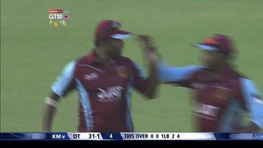 Q3: KM vs OT  – Hamish Rutherford c Dilhara b Randiv