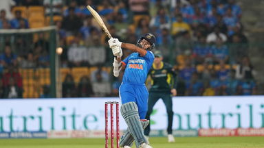 Hammered! Jaiswal's massive six off Hardie