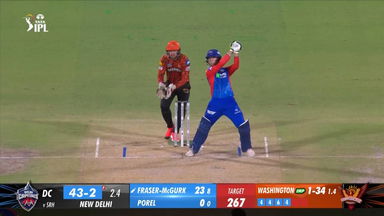 M35: DC vs SRH – Jake Fraser-McGurk Six