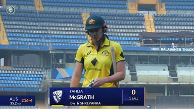 IND-W vs AUS-W 2023-24, 3rd ODI: Tahlia McGrath Wicket