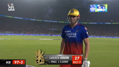Eliminator: RR vs RCB – Cameron Green Wicket