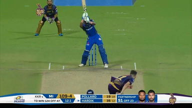 M47: KKR vs MI – Hardik Pandya Six