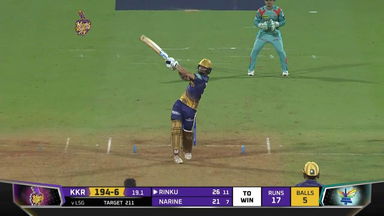 M66: KKR vs LSG – Rinku Singh Six