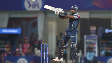 Hardik's hat-trick of boundaries in one over