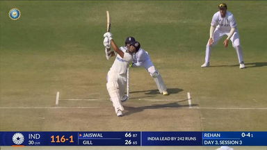 IND vs ENG 2024, 3RD Test: Yashasvi Jaiswal Six