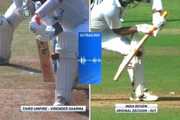 Pujara makes a successful DRS call