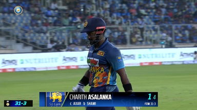 IND vs SL 2023, 3RD ODI: Charith Asalanka  Wicket