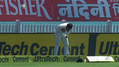 A topple at the boundary ropes hurts Virat's shoulder