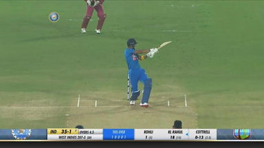 IND vs WI 2019, 1st T20I: KL Rahul Six