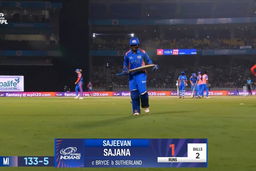 Wicket: Match 2, Mumbai Indians vs Delhi Capitals, WPL 2025: Sajeevan Sajana Wicket