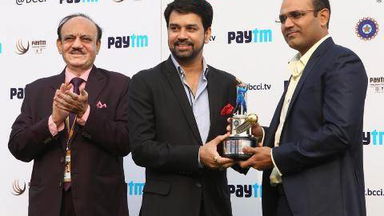 India vs SA, 4th Test: BCCI felicitates Virender Sehwag