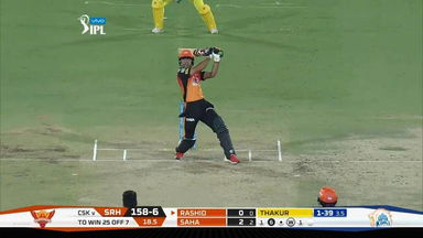 M20: SRH vs CSK –  Rashid Khan Six