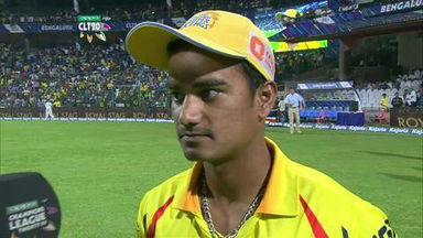 CLT20 2014 M23: KKR vs CSK  –   Interview – Pawan Negi