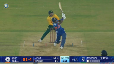 IND vs SA 2025, 1st T20I: Hardik Pandya Six