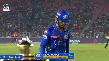 IPL 2025 Q2: PBKS vs MI - Tilak Varma Wicket