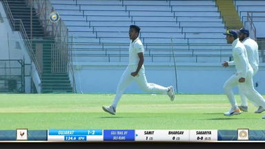 Ranji Trophy 2019-20: Gujarat  vs Saurashtra, SF1 - Fall of wickets, Gujarat 1st Innings