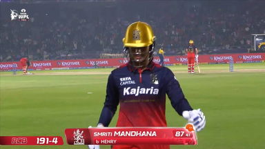 Wicket: Final, Royal Challengers Bengaluru vs Delhi Capitals, WPL 2026: Smriti Mandhana Wicket