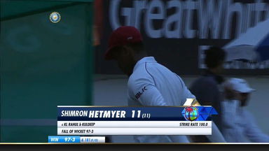 IND vs WI 2018, 1st Test Day 3: Shimron Hetmyer Wicket