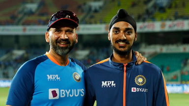 Coach Paras Mhambrey interviews wrecker-in-chief Arshdeep Singh