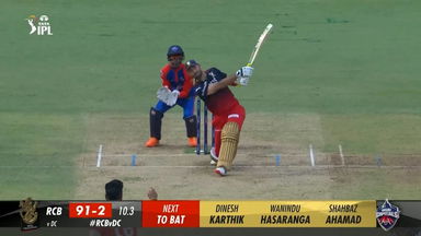 M20: RCB vs DC –  Glenn Maxwell  Six
