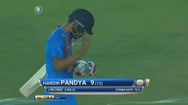 IND vs ENG 2017, 1st T20I : Hardik Pandya Wicket