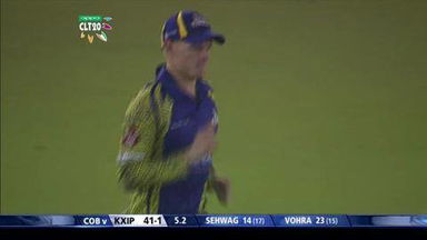 M17: KXIP vs COB –  Manan Vohra Wicket