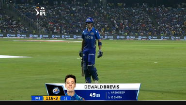 M23: MI vs PBKS – Dewald Brevis Wicket