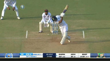 IND vs BAN 2019, 1st Test, Day 2: Mayank Agarwal Six