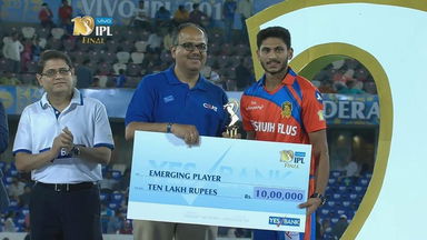 Final: RPS vs MI – Emerging Player of the Season – Basil Thampi