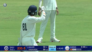 Ranji Trophy 2026-27, KSCA vs SCA: Arpit Vasavada's composed 65(177)