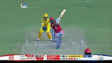 M55: KXIP vs CSK – KL Rahul Six