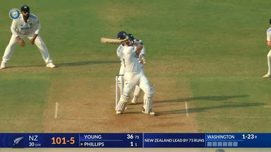 IND vs NZ 2024, 3rd Test: Glenn Phillips Six