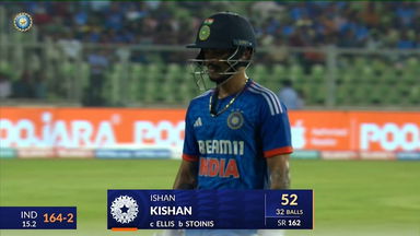 IND vs AUS 2023-24, 2ND T20I: Ishan Kishan Wicket