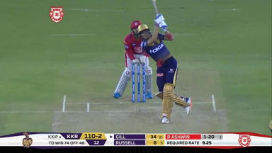 M52: KXIP vs KKR – Shubman Gill Six