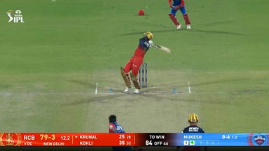 IPL 2025 M46: DC vs RCB - Krunal Pandya Six