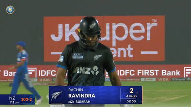 IND vs NZ 2026, 4th T20I: Rachin Ravindra Wicket