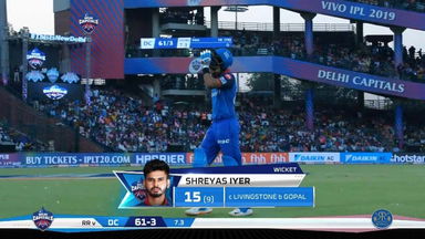 M53: DC vs RR – Shreyas Iyer Wicket