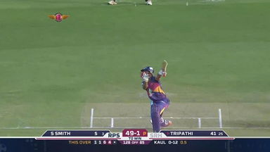 M24: RPS vs SRH   – Rahul Tripathi Six