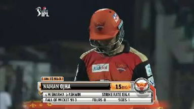 M4: CSK vs SRH – Naman Ojha Wicket