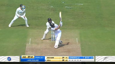 IND vs NZ 2021, 2nd Test, Day 1: Shubman Gill Six